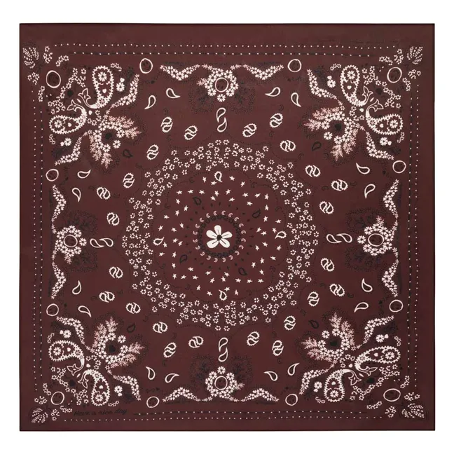 Bandana de seda pequeña | Marrón