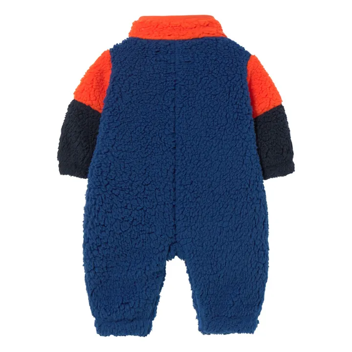 Pilote Façon Sherpa Colorblock | Bleu marine- Image produit n°1