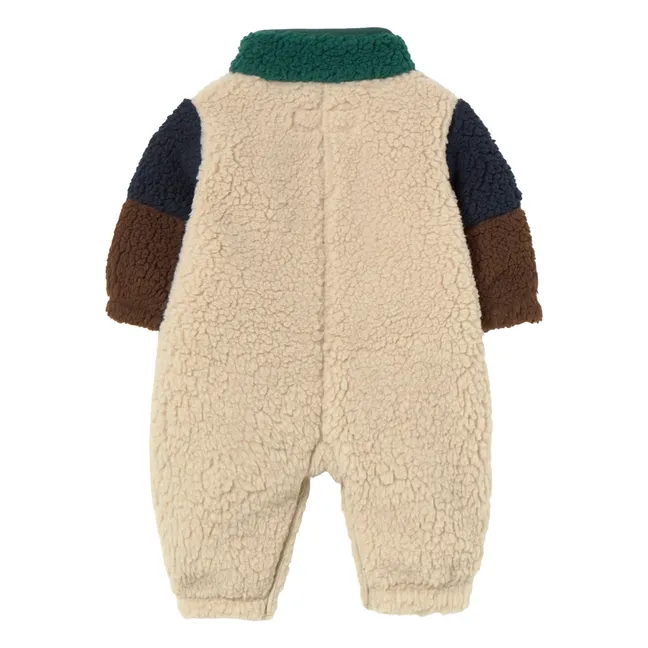 Pilote Façon Sherpa Colorblock | Beige