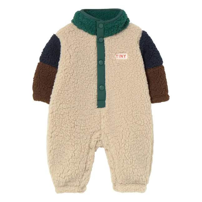 Pilote Façon Sherpa Colorblock | Beige