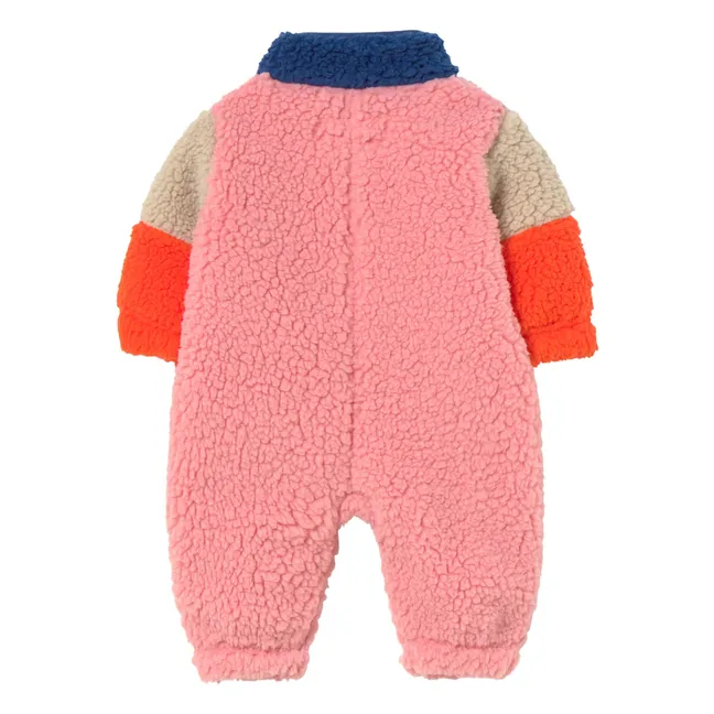 Piloto colorblock estilo sherpa | Rosa