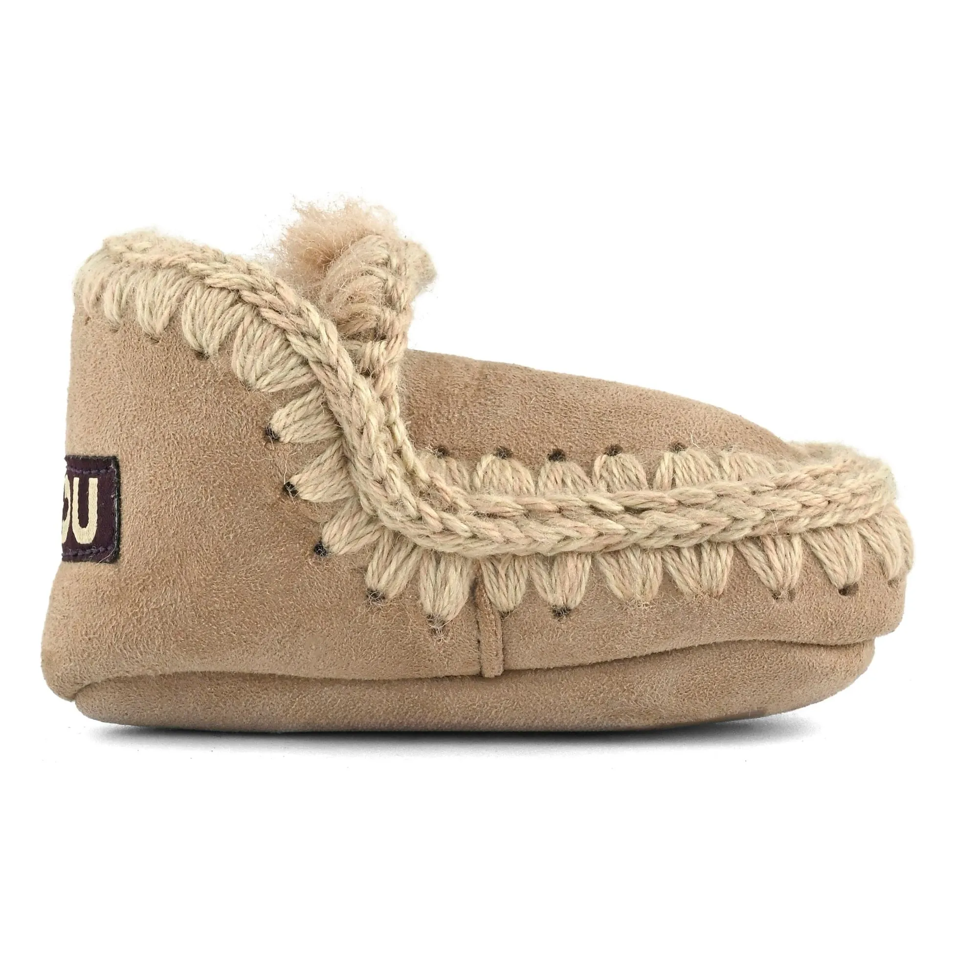 Mou Camel Eskimo Suede Slippers