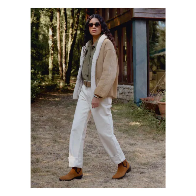 Stivali Clyde in pelle scamosciata | Camel