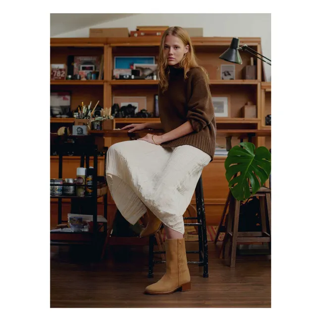 Dune Nubuk-Stiefel | Kamelbraun