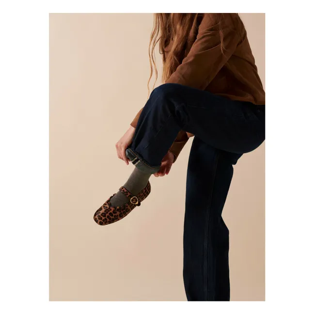 Ballerinas Ginger Leopard | Brown