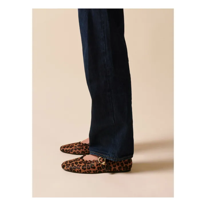 Ballerines Ginger Léopard | Marron- Image produit n°1