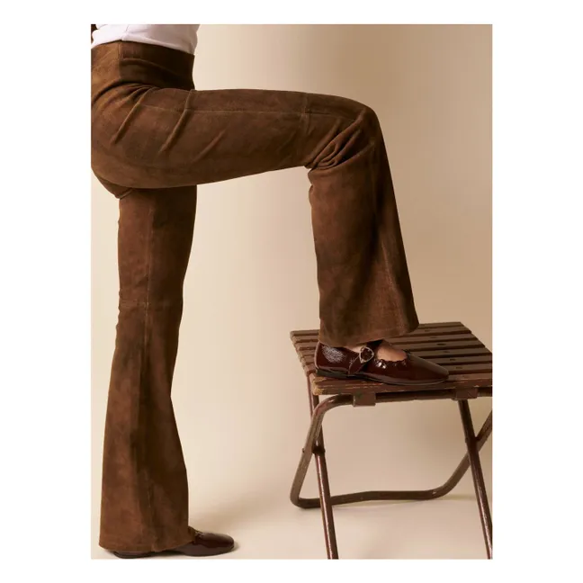 Ballerines Ginger Vernis | Chocolat