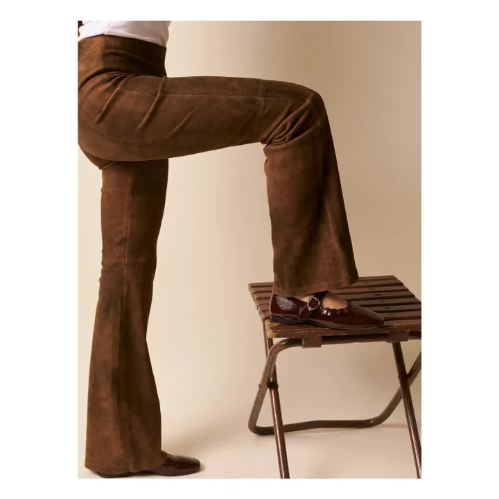 Ballerines Ginger Vernis | Chocolat- Image produit n°1