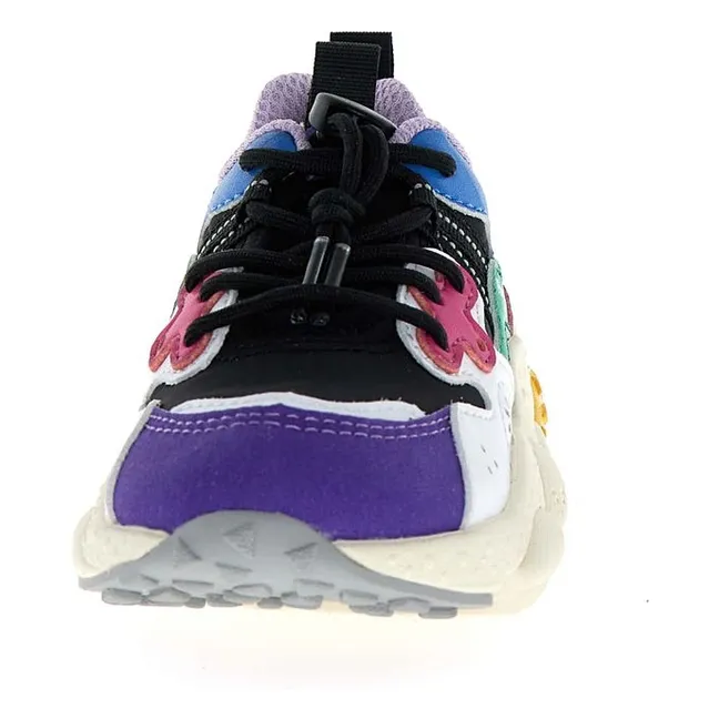 Sneaker Yamano 3 Schnürsenkel Eco-Leder und Nylon | Lavendel