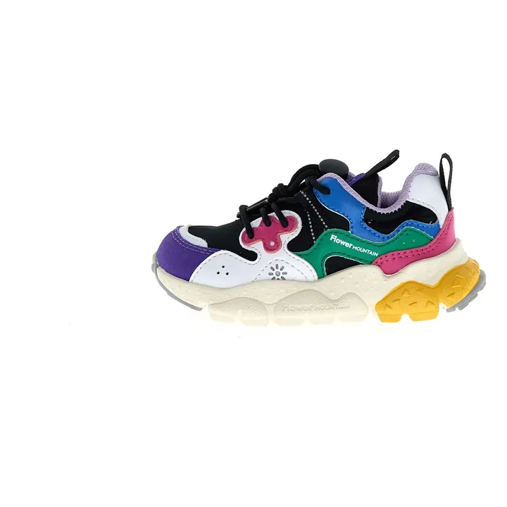 Yamano 3 Laces Leather and Nylon Sneakers | Lavender- Product image n°2