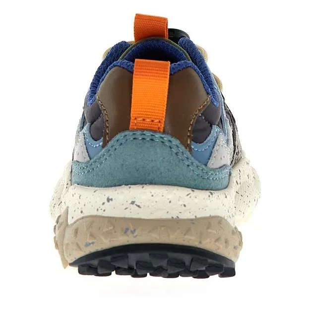 Baskets Yamano 3 Lacets Cuir Eco et Nylon | Gris