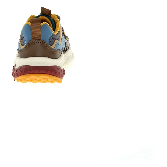 Sneaker Yamano 3 Schnürsenkel Eco-Leder und Ripstop-Nylon | Dunkelgrau