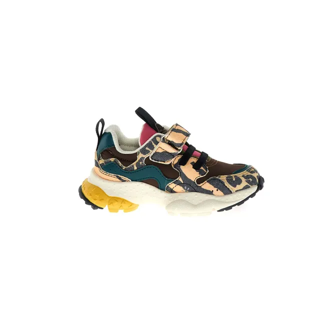 Baskets Yamano 3 Scratchs Jungle Pony et Nylon | Marron