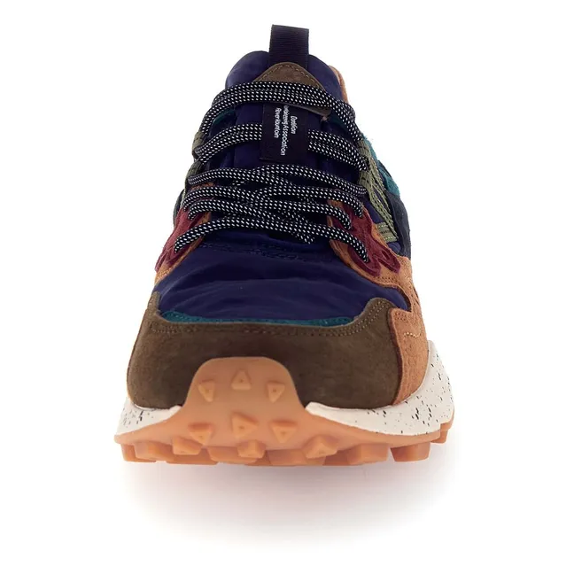 Sneakers Yamano 3 Plain in pelle scamosciata e nylon | Verde militare