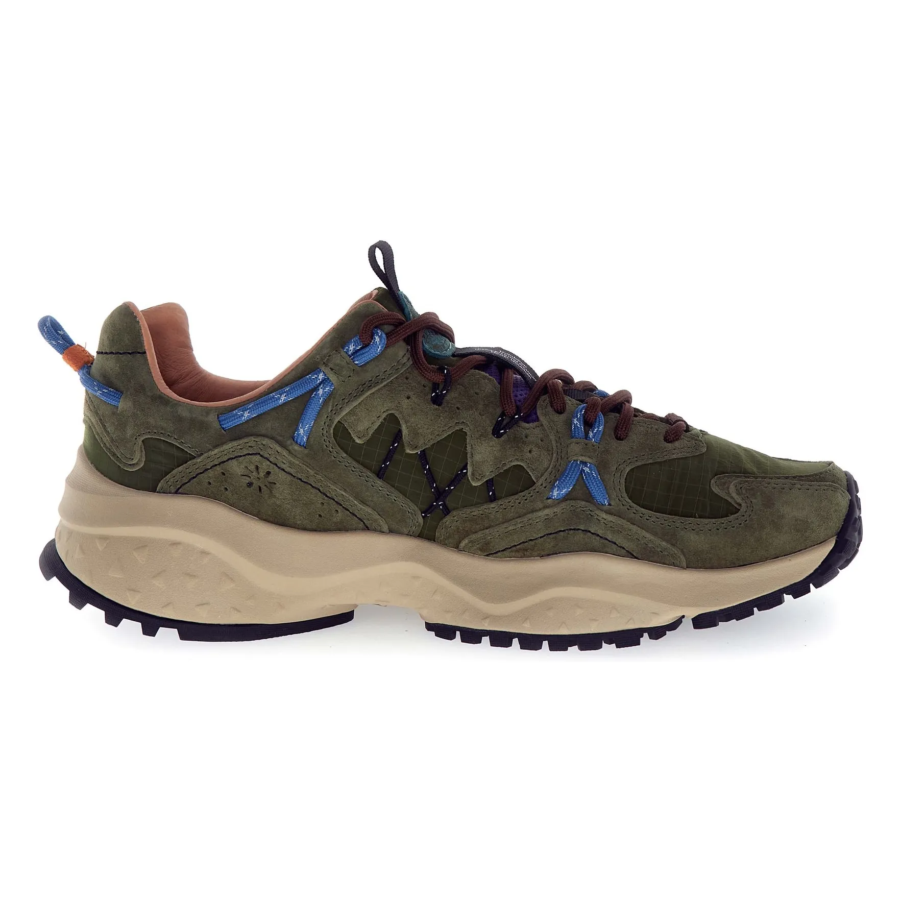 Flower Mountain Grey Yamabushi Uni Suede And Nylon Sneakers