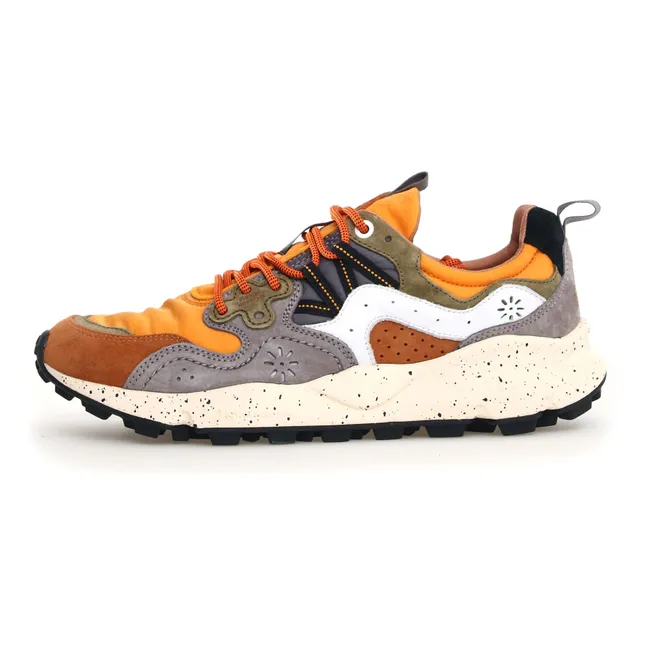 Sneakers Yamano 3 in pelle scamosciata e nylon | Giallo senape