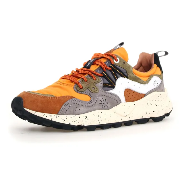 Sneakers Yamano 3 in pelle scamosciata e nylon | Giallo senape