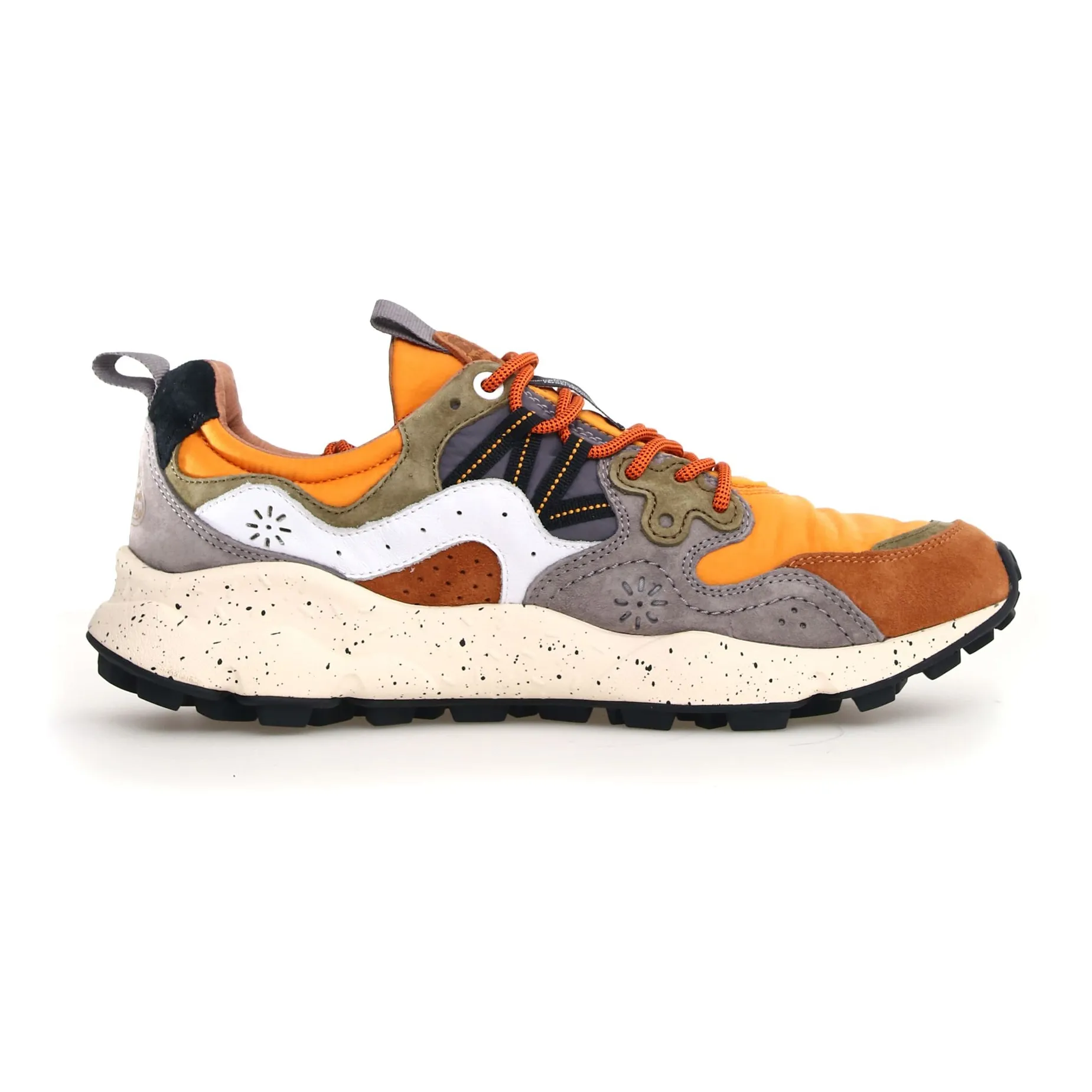 Flower Mountain Mustard Yamano 3 Suede And Nylon Sneakers