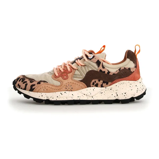 Baskets Yamano 3 Uni Suède, Nylon et Imprimé | Beige