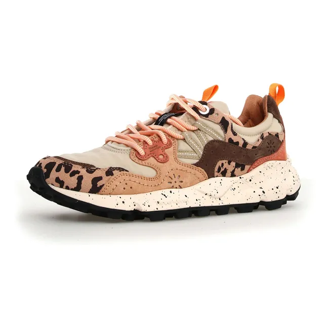 Baskets Yamano 3 Uni Suède, Nylon et Imprimé | Beige