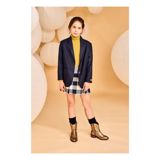 Pull Col Roulé Alora Logo | Jaune vert