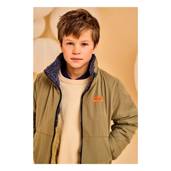 Chaqueta Gordon Sherpa Reversible | Verde oliva