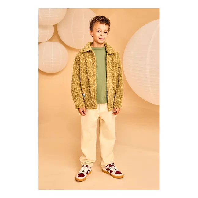 Veste Façon Sherpa Hahoe | Jaune vert