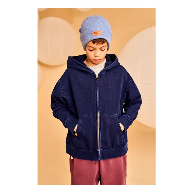 Sudadera Eldo Denim de algodón orgánico | Azul Marino