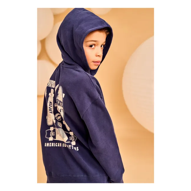 Sweat Arthur Skate Coton Bio | Bleu marine