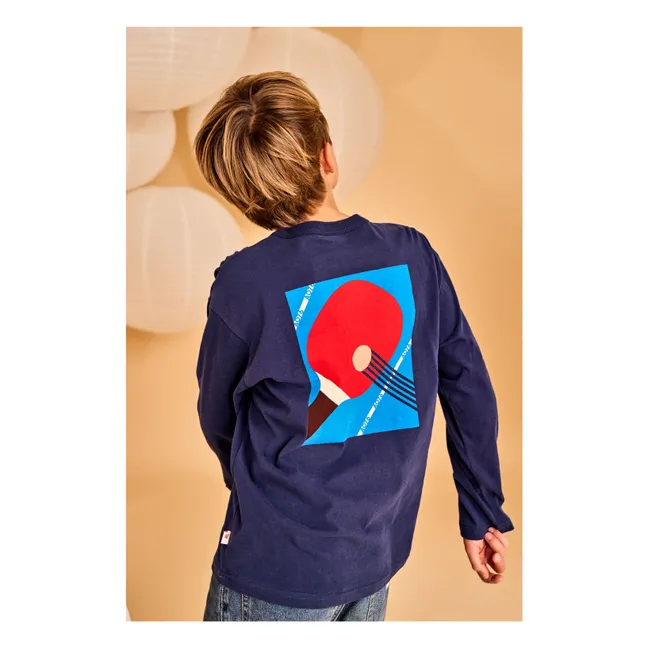 Ben Ping Pong organic cotton T-shirt | Navy blue