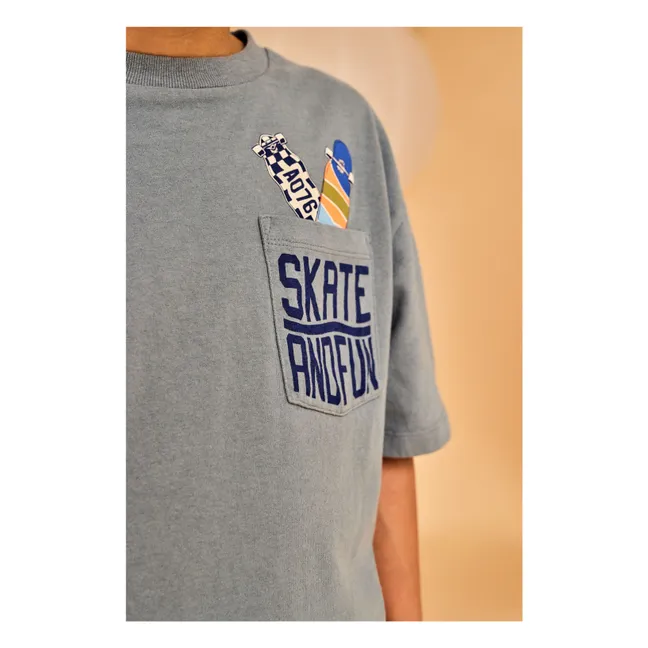 T-shirt Kanye Fun Coton Bio | Bleu