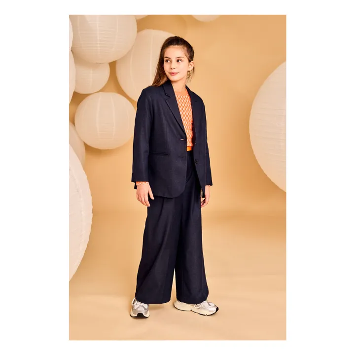 Blazer Poke Han | Bleu marine- Image produit n°1