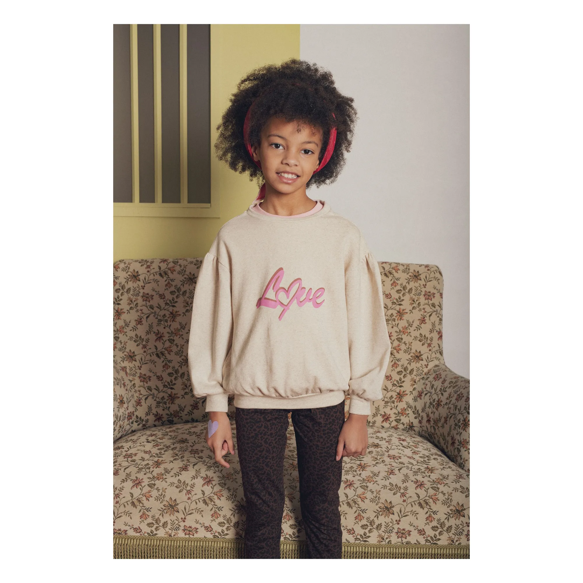 Marlot Paris Girls Beige Bueno Sweatshirt