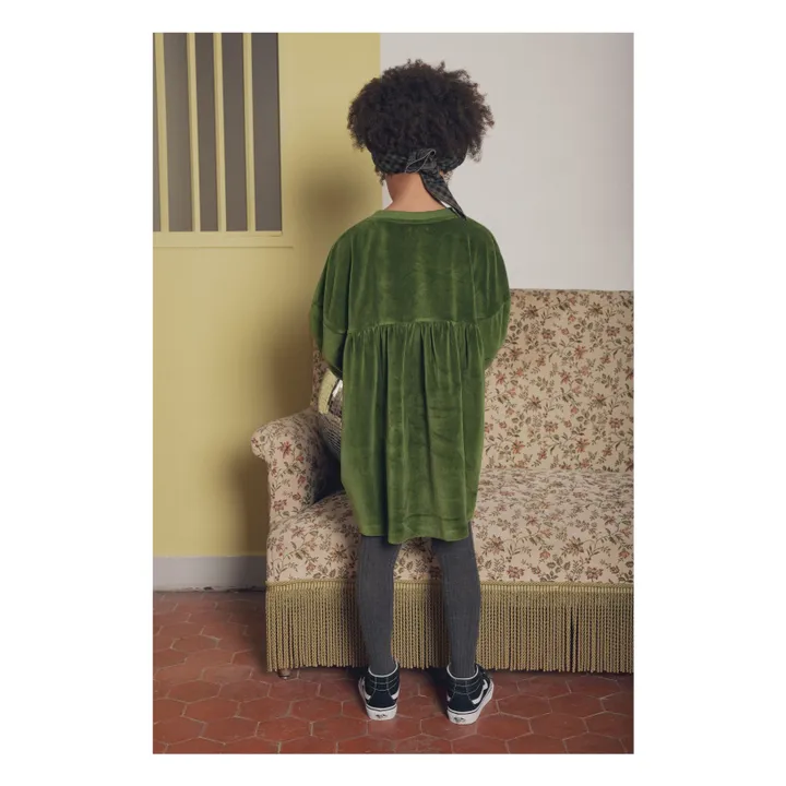 Robe Léopoldine | Vert- Image produit n°1
