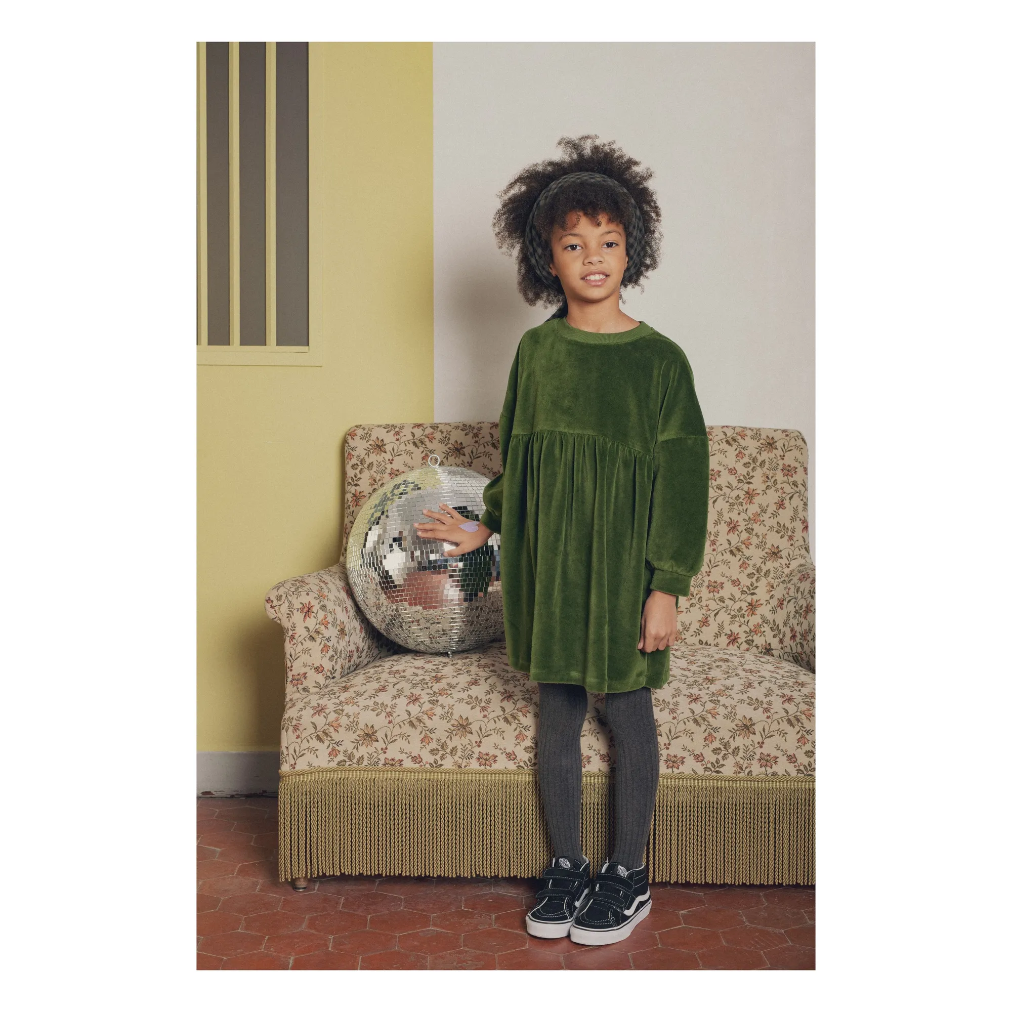 Marlot Paris Girls Green Léopoldine Dress