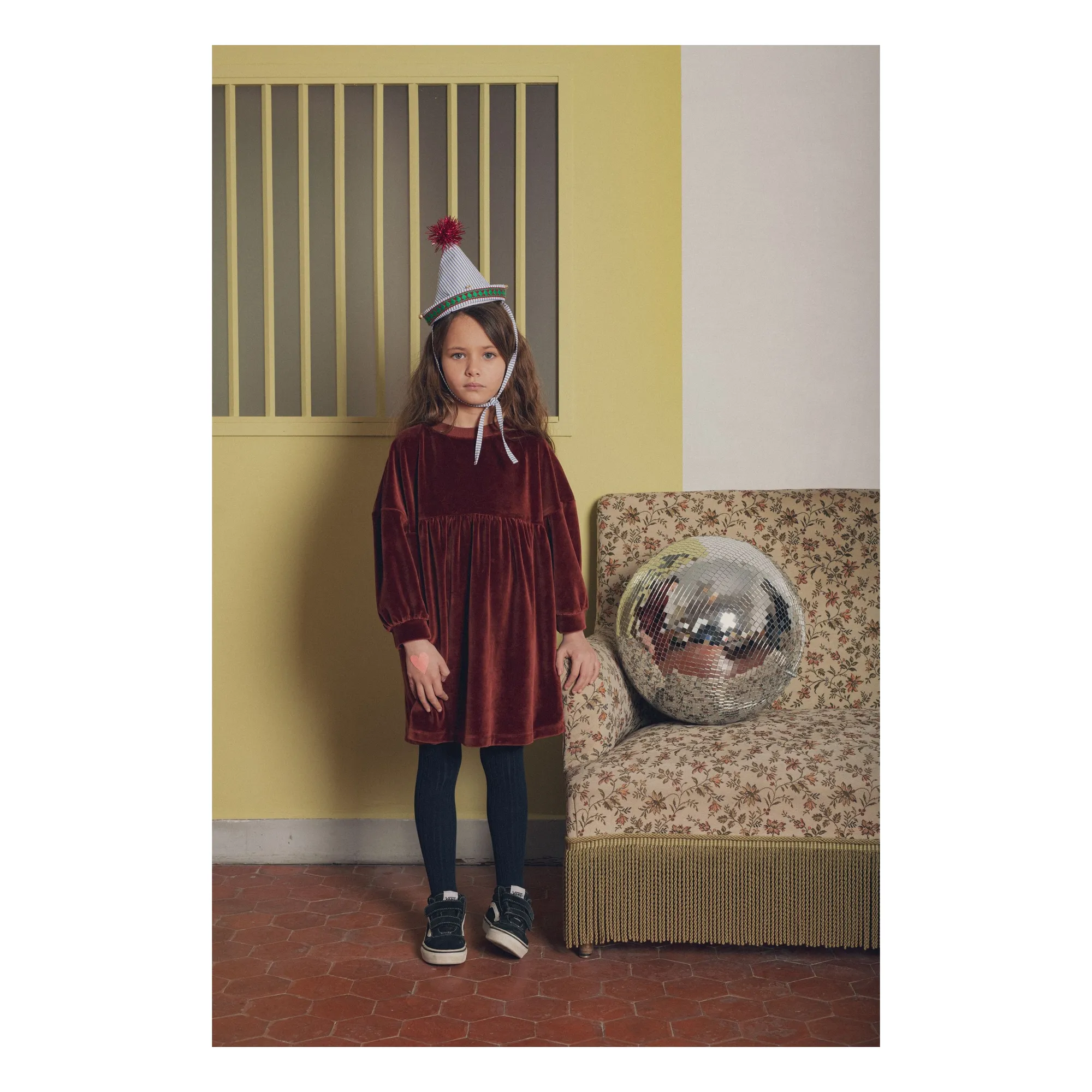Marlot Paris Girls Brown Léopoldine Dress