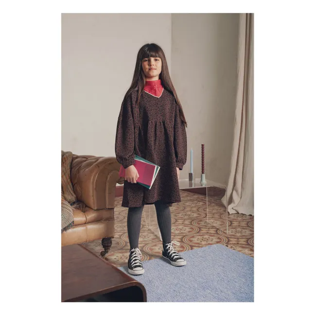 Robe Léopoldine Léopard | Marron