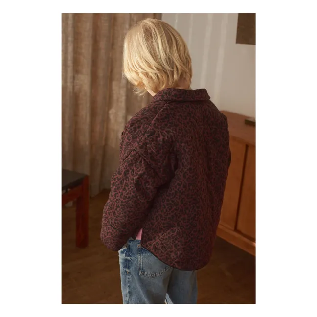 Chaqueta de leopardo Henriette | Marrón