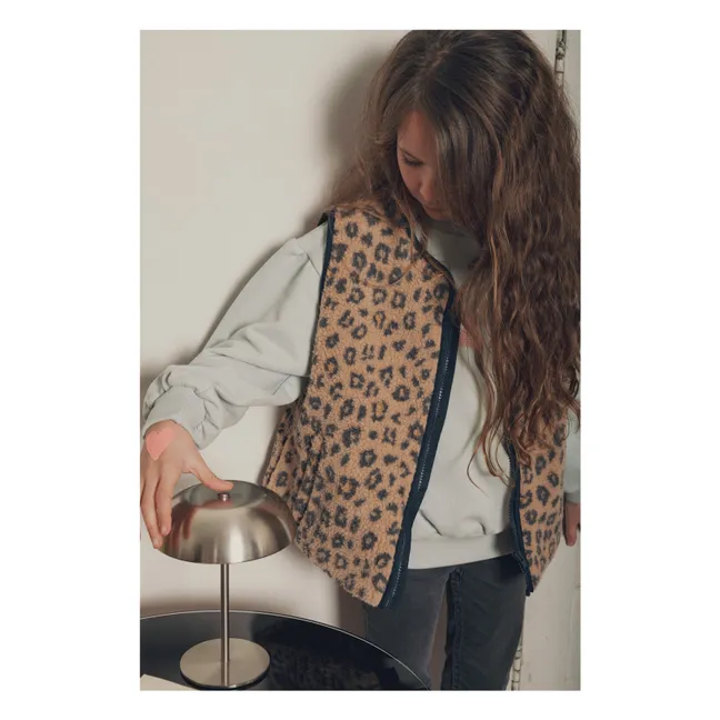 Chaleco de leopardo Joe | Beige