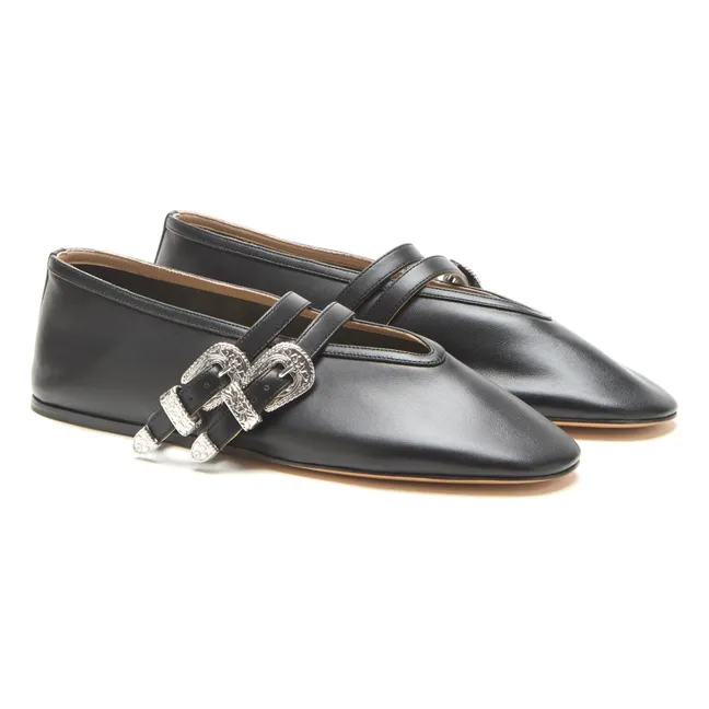 Ballerines Claudia Cuir | Noir
