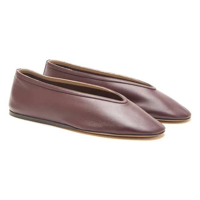 Ballerinas Luna Leather | Chocolate