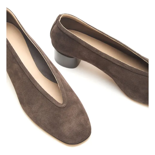 Bombas Luna Suede | Marrón