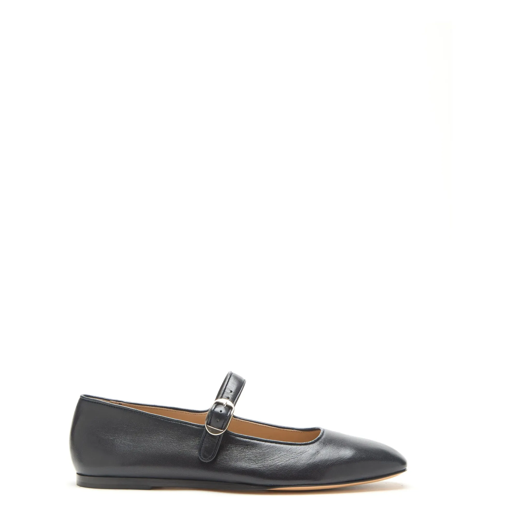 Le Monde Beryl Black Ballerinas Mary Jane Leather
