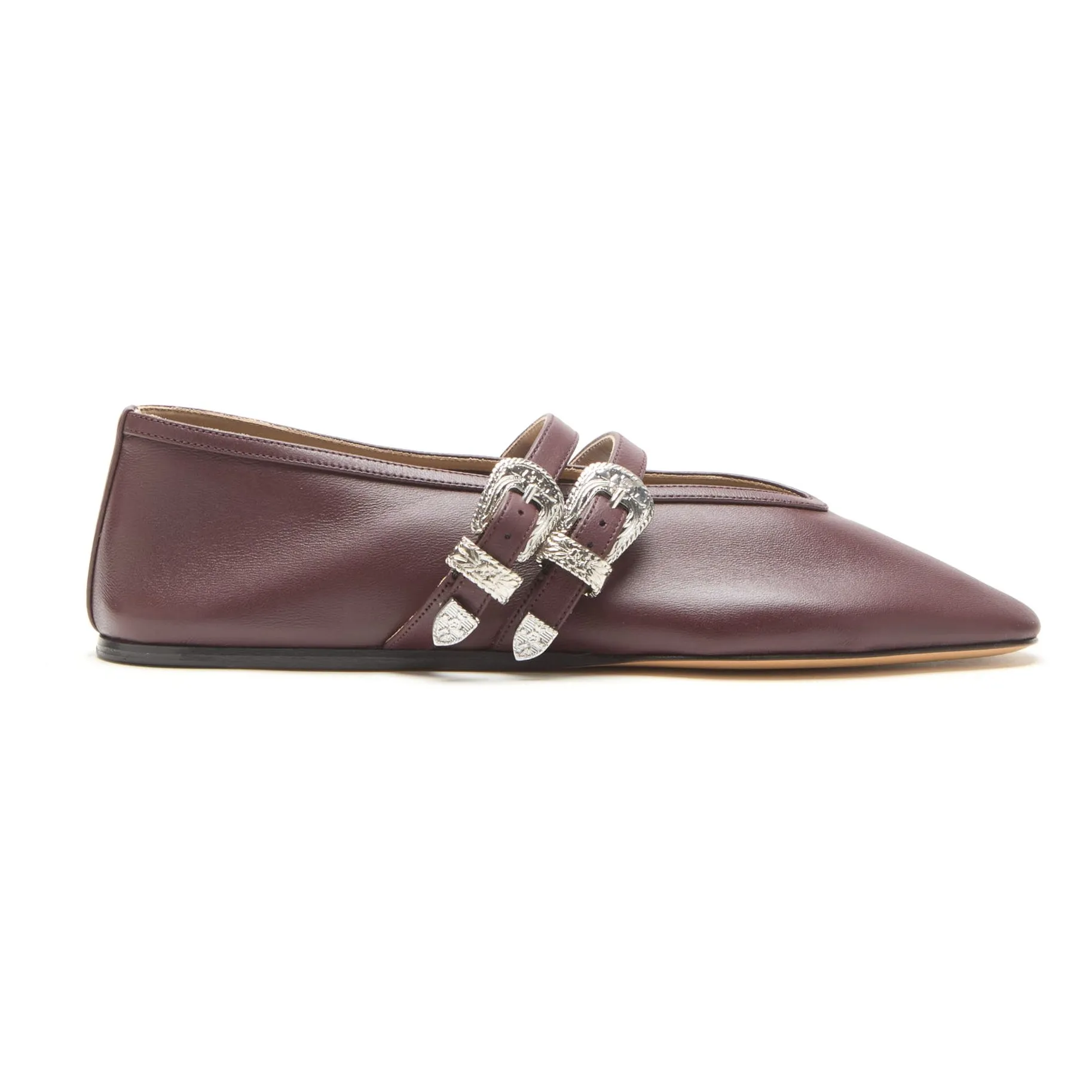 Le Monde Beryl Chocolate Ballerinas Claudia Leather