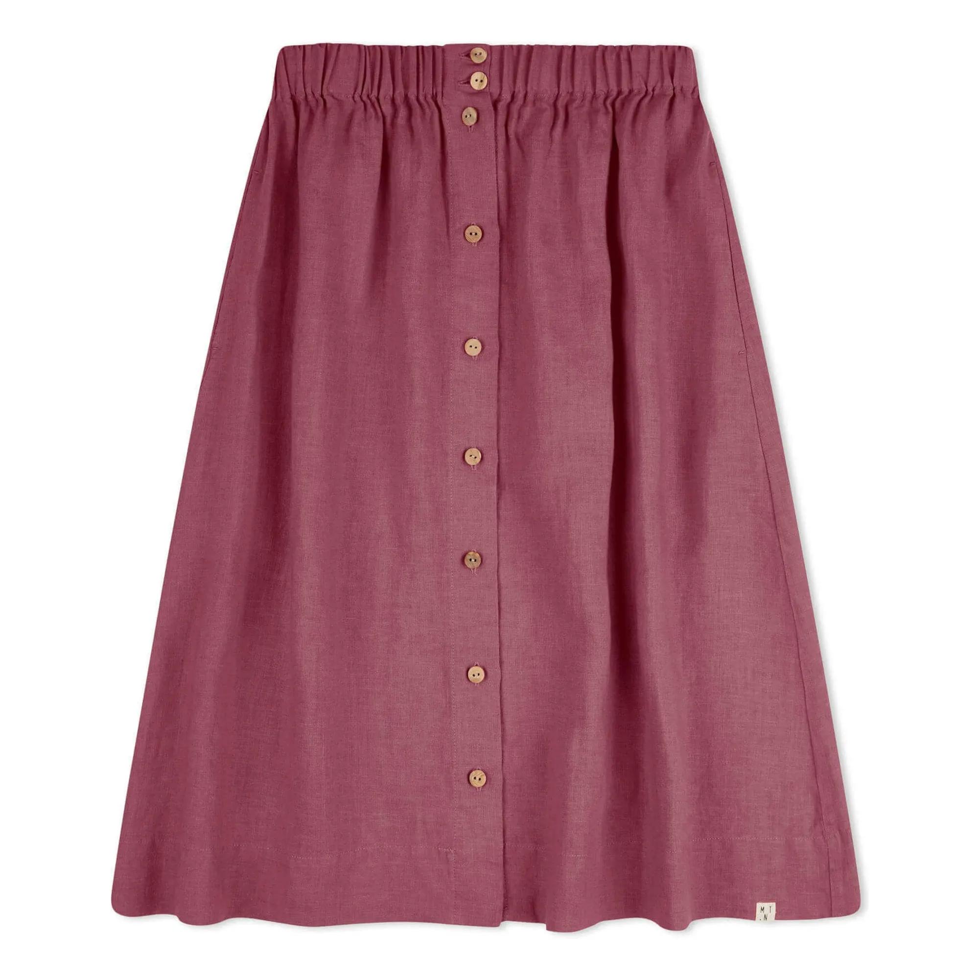 Matona Mauve Midi Skirt Linen
