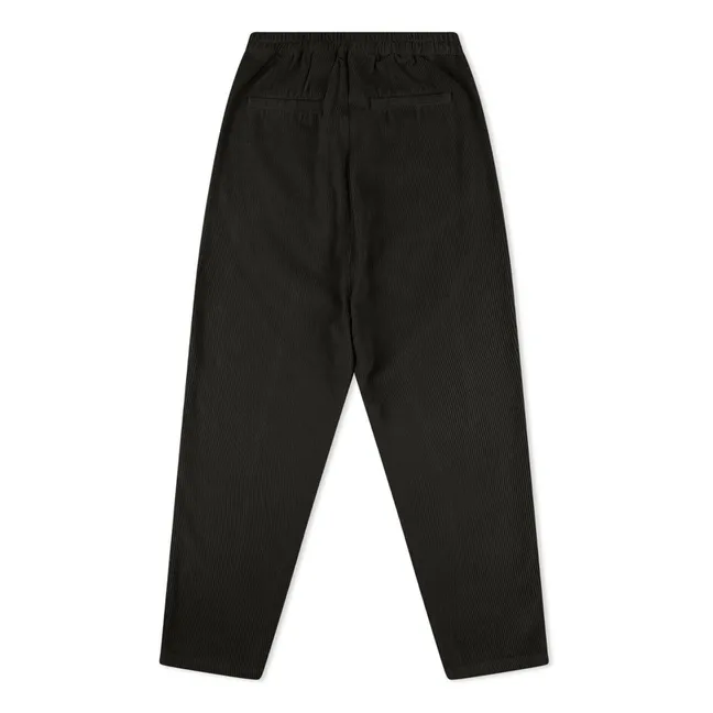 Pantalon Velours Côtelé Coton Bio | Noir