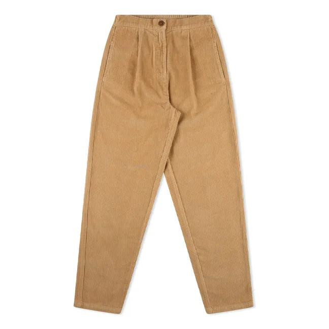 Pantaloni di velluto a coste in cotone biologico | Camel