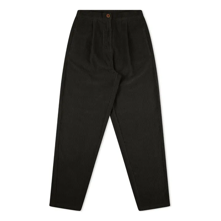 Organic Cotton Corduroy Pants | Black- Product image n°0