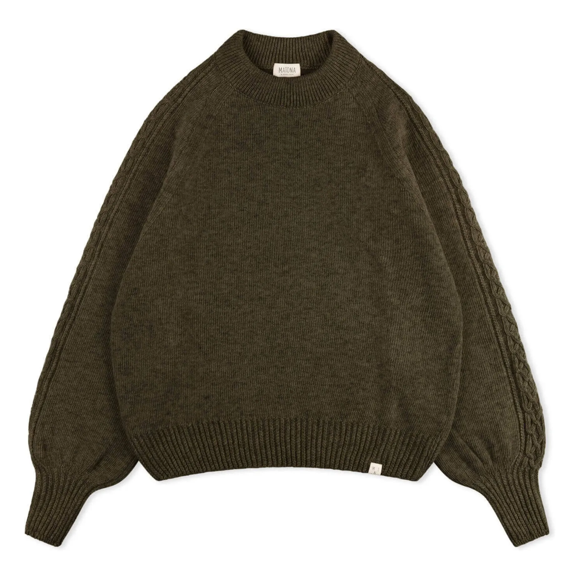 Matona Khaki Wool Sweater