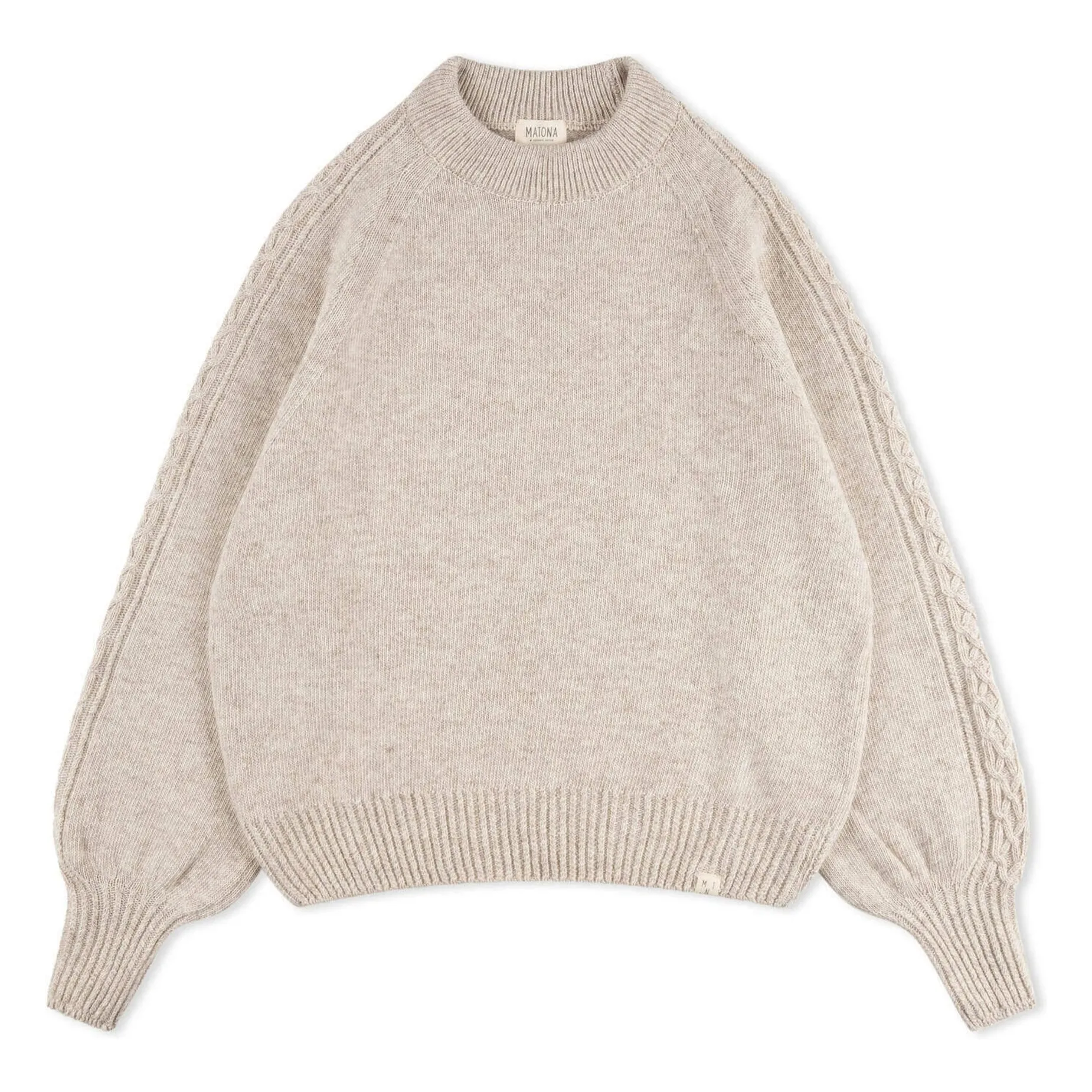 Matona Oatmeal Wool Sweater